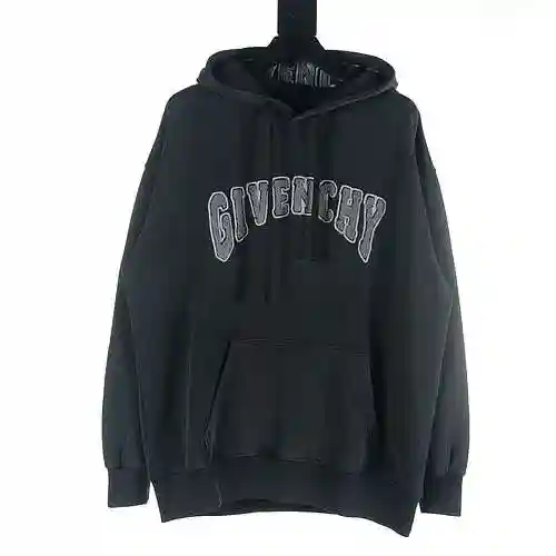 Givenchy GVC 23FW towel embroidered and washed old hooded sweater