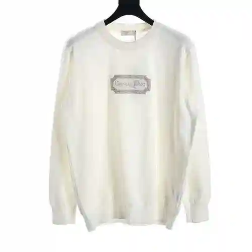 CD/Dior embroidered logo knitted sweater