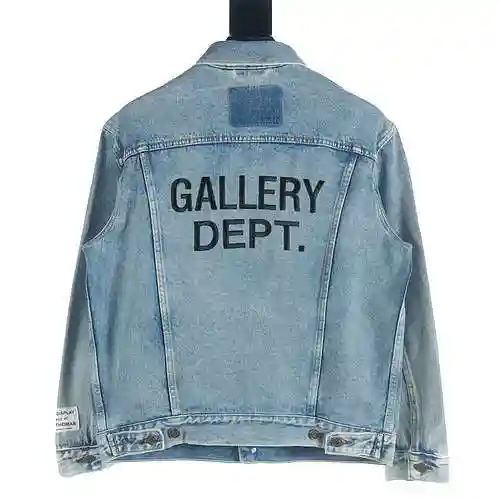 GD 22FW English Letter Printed Denim Coat