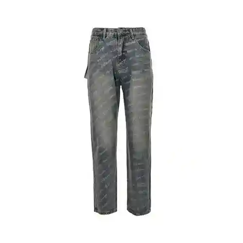 Blcgbalenciaga 23fw chaleco antibalas AOP jeans vaqueros