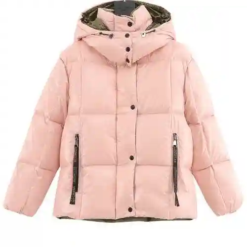 MC Mengkou 23ss New Pink Hooded Bread Down Coat