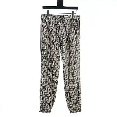Dior CD 23Fw AOP Jacquard Side Ribbon Set Pants