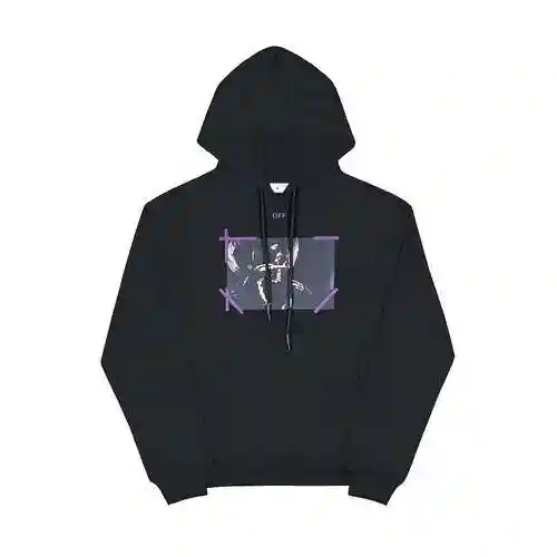 O * FF W * HITE C/O VIRGIL ABLOH Caravaggio Madonna Oil Painting Printed Hoodie, Unisex