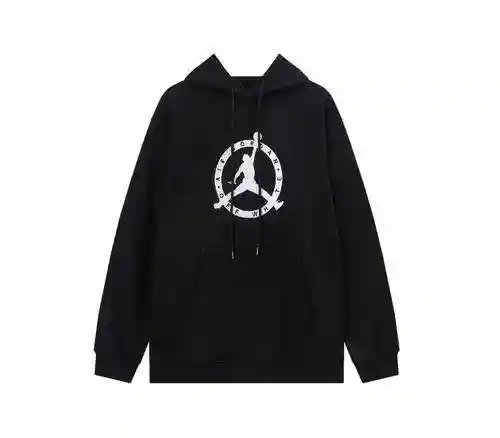 O * FF W * HITE ×  Jordan co branded embroidered plush hoodie