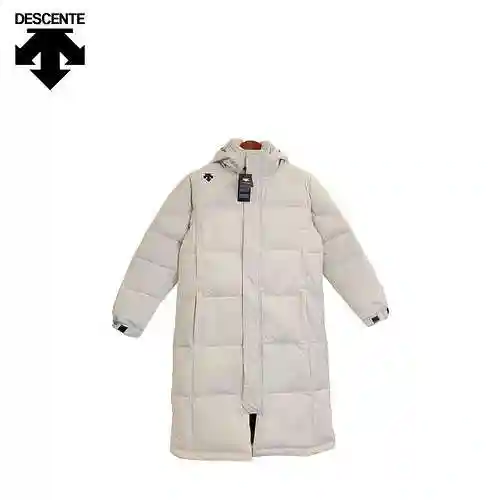 Disant couple hooded long down jacket