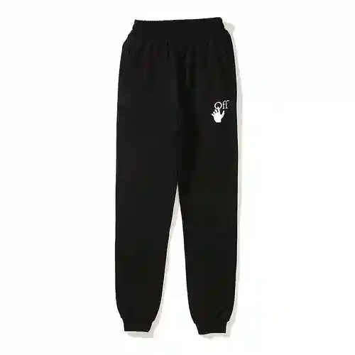 O * FF W * HITE marker graffiti printed sanitary pants