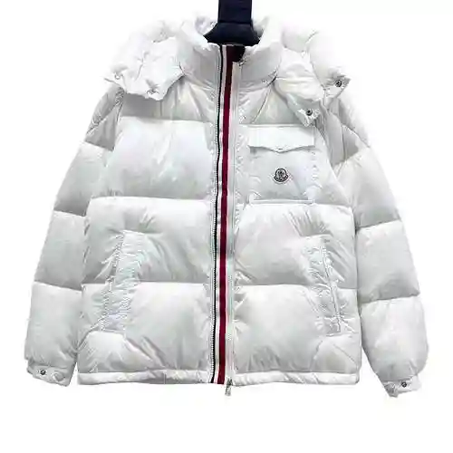 MC/Moulded 20FW Pocket Logo White Ribbon Down Coat