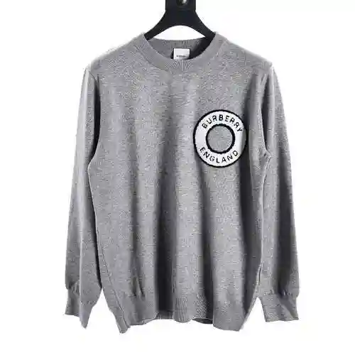 CD/Dior Towel Embroidered Circle Neck Sweater