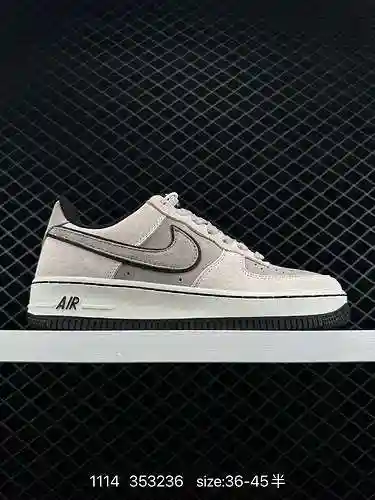 8 productos nuevos enviados a nivel de empresa Nike Air Force Low 7 Gris Negro Air Force No.1 Zapato