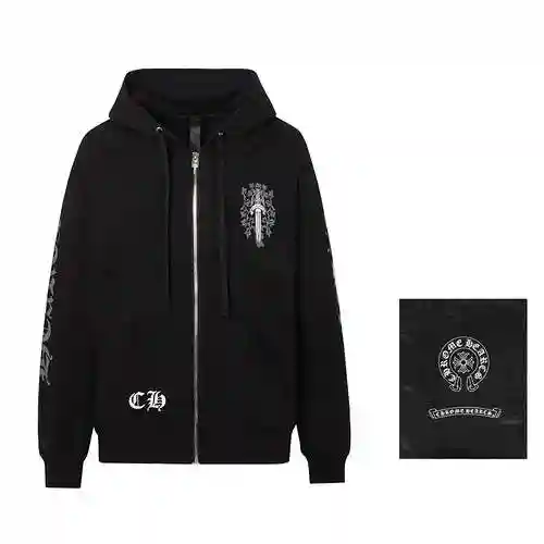 CH/Croix Sword Printed Cardigan Zipper Coat, Unisex