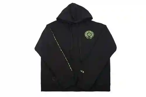 CH/Croix Heart Fluorescent Green Horseshoe Printed Hoodie, Unisex