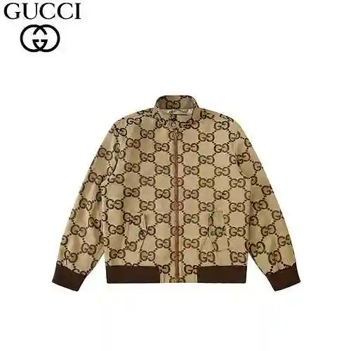 GU * CCI Gucci AOP Jacquard Jacket Coat