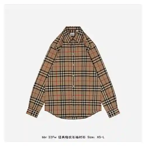 BBR 22Fw Classic Plaid Long Sleeve Shirt