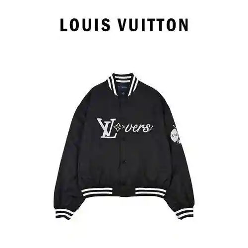 LV/Louis Vuitton nylon pilot jacket cotton jacket baseball jacket