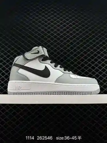 23 Otoño/Invierno Nuevo producto Grado de empresa NIKE Air Force Mid "Sooty Black" Air For