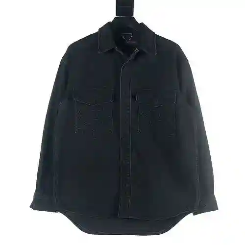 LV 23FW 3D Embossed Pocket Denim Coat