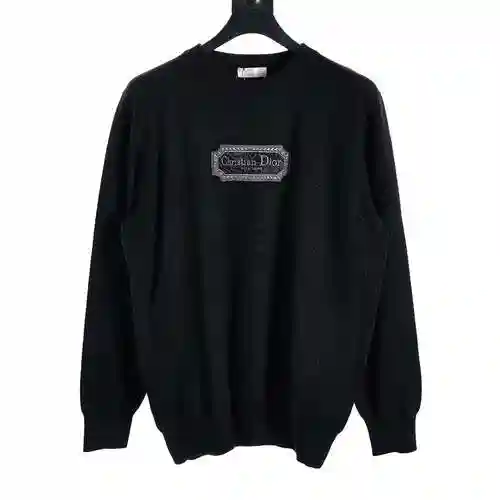 CD/Dior embroidered logo knitted sweater