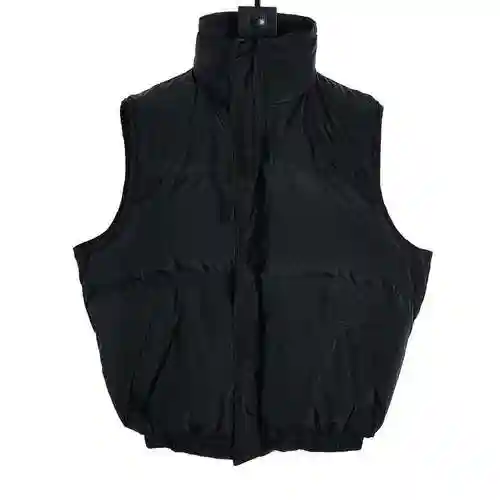 Double thread ESSENTIALS sleeveless down jacket vest