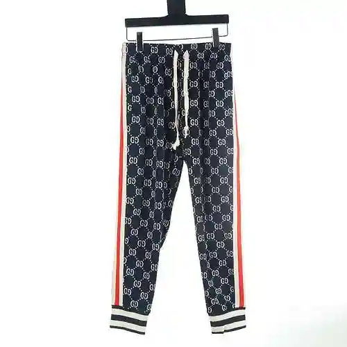 Gucci GUC AOP Jacquard Side Ribbon Set Pants