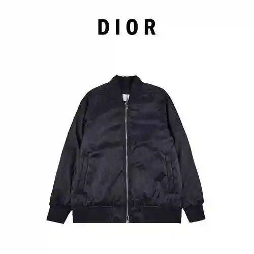 CD/Dior Spring/Summer Unilateral Wearable Dark Jacquard Baseball Jersey Down Cotton