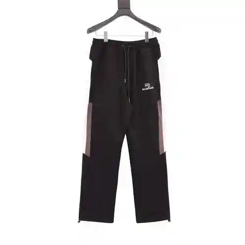 Blcg embroidered small label color matching casual pants