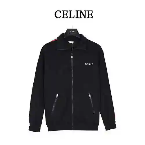 Chaqueta deportiva de punto liso a doble cara con logo CE/Sailin 23Fw bordado