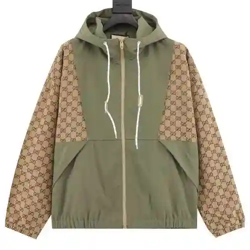 G family patchwork full print vintage trench coat