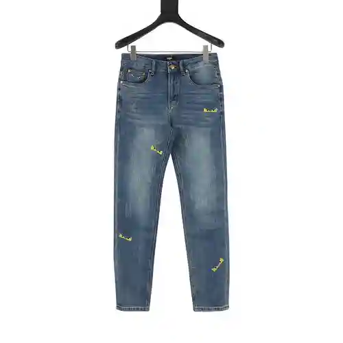 FEN*DI / Fendi pantalones vaqueros con bordado pequeño monstruo