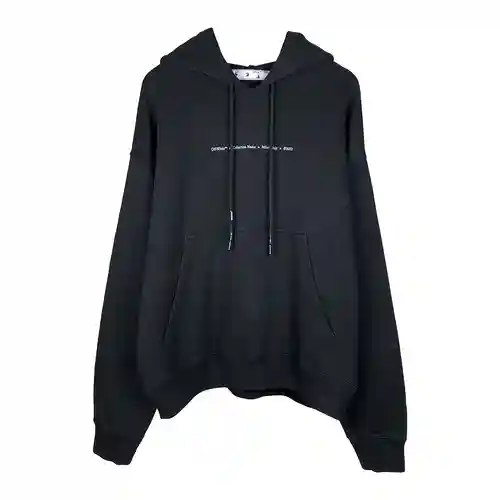 O*FF-W*HITE C/O VIRGIL ABLOH Sudadera con capucha y estampado de flechas de tiza, unisex
