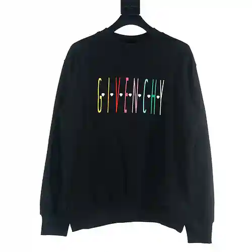 Sudadera con cuello redondo y letras de colores de Givenchy GVC 23FW