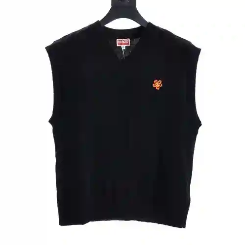 KE*NZO Men's BOKE Little Begonia Flower Pullover Knitted Sweater Vest