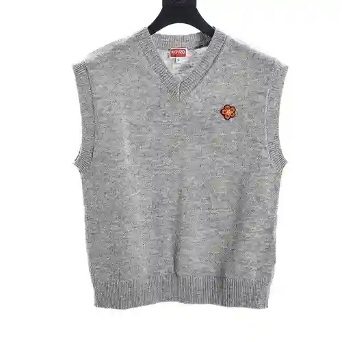KE*NZO Men's BOKE Little Begonia Flower Pullover Knitted Sweater Vest
