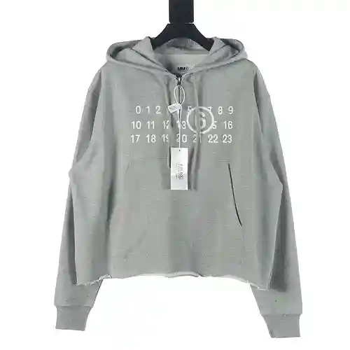 Sudadera con capucha y letras fluorescentes MM6 23FW