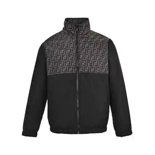 Fen*di/Fendi 23Fw chaqueta presbicia de algodón con patchwork doble F