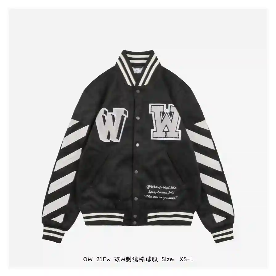 双W刺绣棒球服