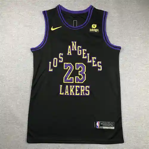 Camiseta Lakers No. 23 James Black 24.a temporada City Edition