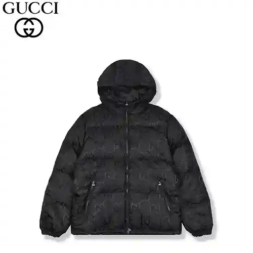 Gu*cci 22FW dark pattern jacquard down jacket