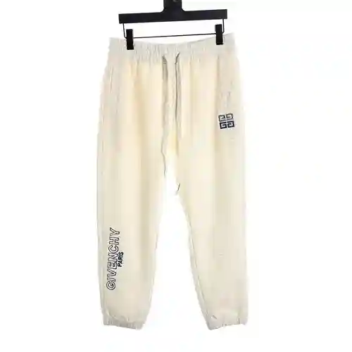 GVC pantalones deportivos con logo bordado de cuatro cuadrados en contraste