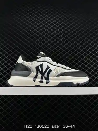 Artículo retro MLB Chunky Runner, zapatos de malla para papá de los New York Yankees, 6 cm más alto 