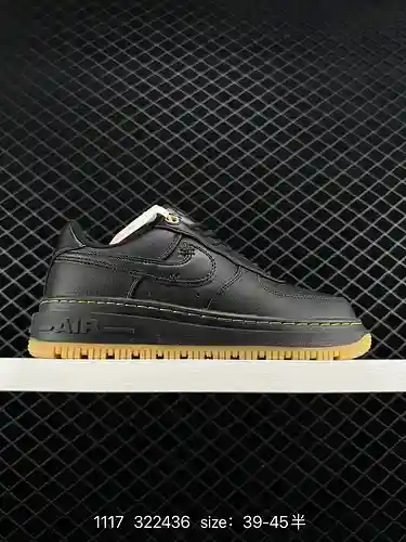 8 NK Air Force Low Luxe Air Force 1 calzado deportivo informal mejorado, antideslizante, de suela gr