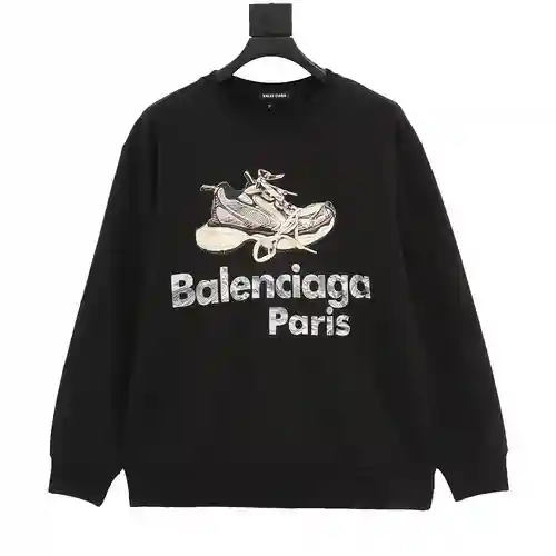 Blcg shoe print crew neck sweatshirt