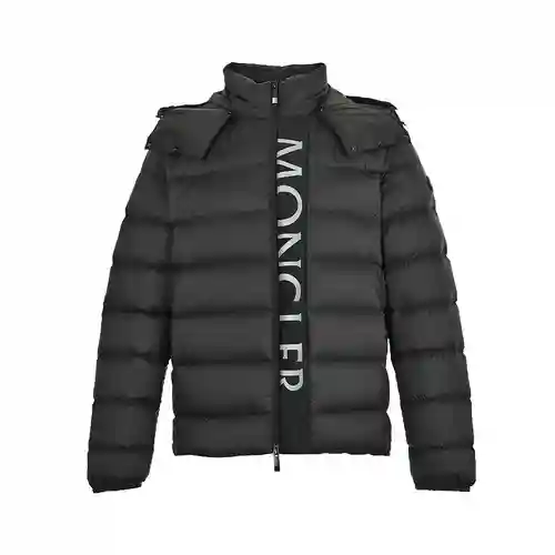 MC/Mask 23Fw Chaqueta de plumón con letras reflectantes Black Warrior
