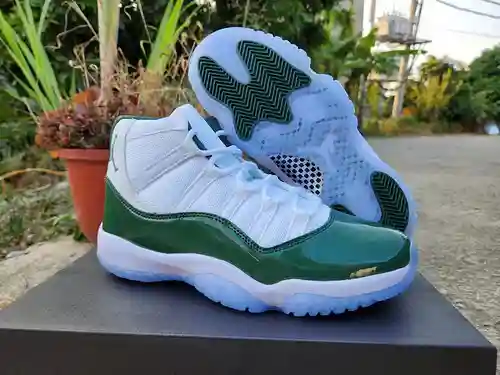 jordan11 blanco verde oscuro 40-47