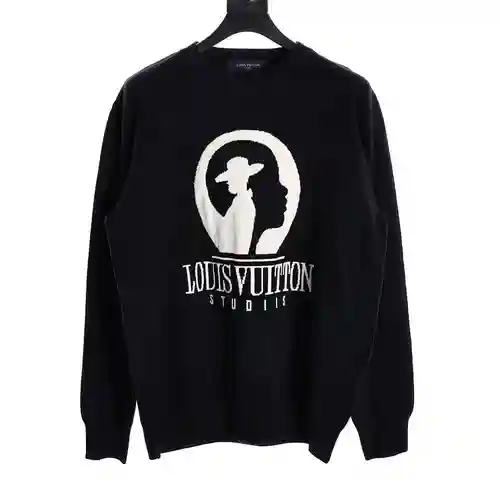 Jersey en jacquard con silueta de película LV/Louis Vuitton