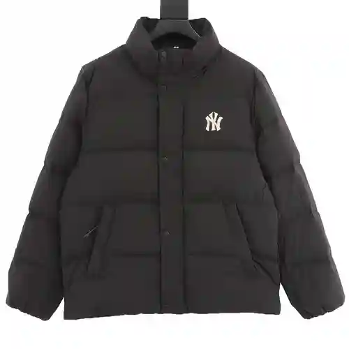 MLB 23FW NY small label appliqué embroidered down jacket
