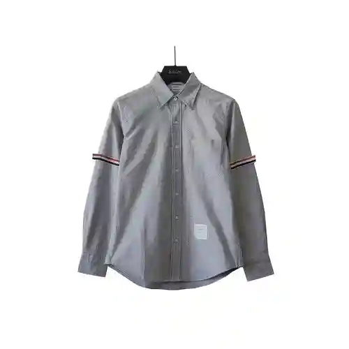 TB/Tom Brown camisa de manga larga con diseño web de una sola manga