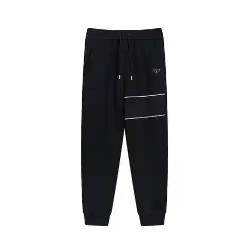 Prada PRD 23FW ropa de trabajo de nailon con logo triangular y pantalones de forro polar