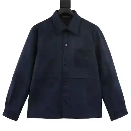 1V Pocket Presbyopia Suede Shirt Jacket