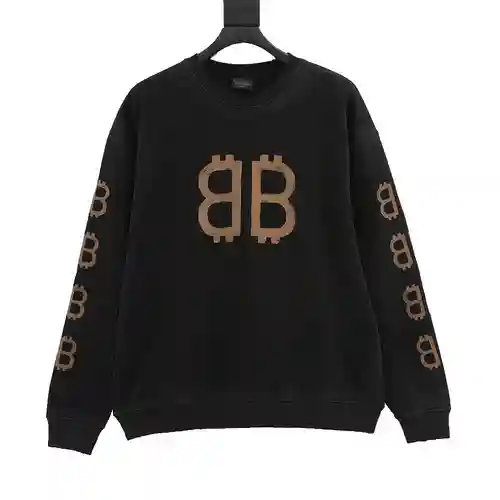 Sudadera con cuello redondo Blcg Double B Bitcoin