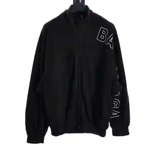BLCG 23FW shoulder sleeve letter stand collar jacket